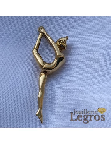 Pendentif gymnaste en or jaune chez Cornerstreet bien 