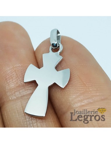 Pendentif croix or blanc 18 carats fantaisie Toutes les collections ici