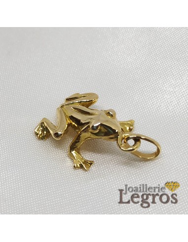 Pendentif Grenouille en or jaune ou or gris 18 carats pas cher