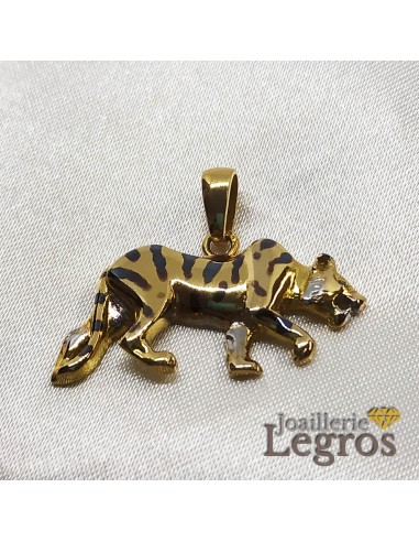 Pendentif Tigre en or jaune 18 carats livraison gratuite