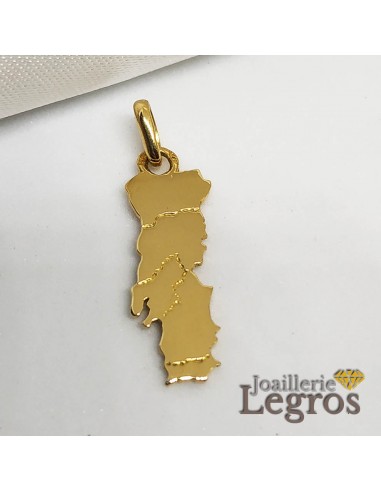 Pendentif Portugal en Or avec ses régions or jaune blanc ou rose pas cher 