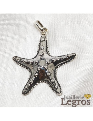 Pendentif étoile de mer argent 925 Venez acheter