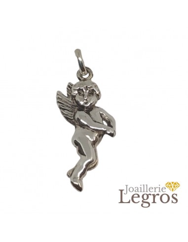 Pendentif Ange Bapteme Cherubin Argent 925 basket pas cher