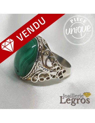 Bague Malachite Cabochon papillon ajouré en Argent 925 votre restaurant rapide dans 