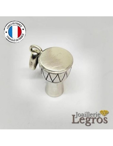 Pendentif Djembé 3D en Argent 925 - Bijou Musical Unique - Joaillerie Legros Les êtres humains sont 