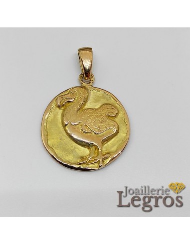 Bijou Dodo médaille pendentif en or 18 carats la livraison gratuite