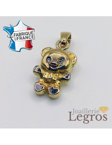 Pendentif ourson en volume or 18 carats 2 - 3 jours ouvrés.