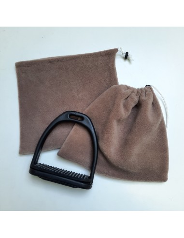 Pochettes / housses d'étriers polaire marron vente chaude votre 