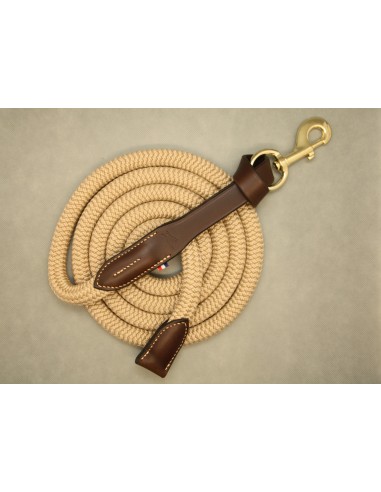 Leather and rope lead rope En savoir plus