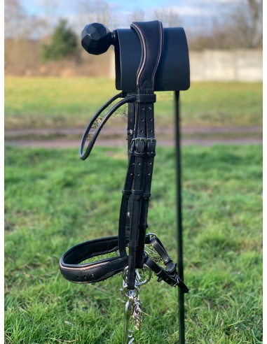 Hand-stitched dressage bridle est présent 