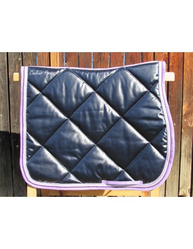 Mauve dressage saddle pad pas cher 