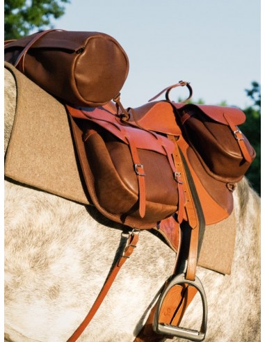 Trail riding saddle bags destockage