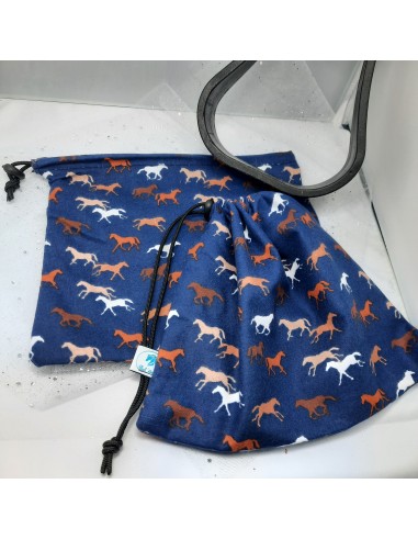 Navy blue horses stirrup bags/covers vente chaude votre 