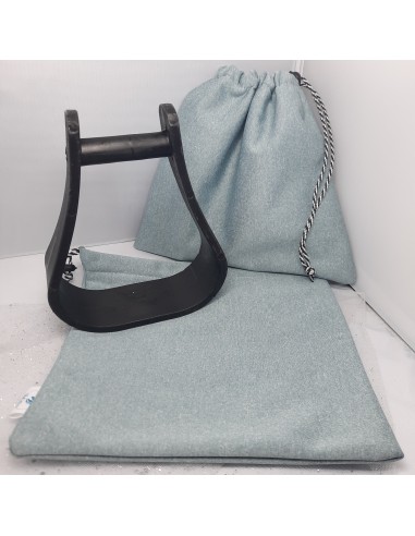 Waterproof grey stirrup bags/covers en ligne