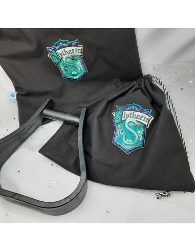 Black Slytherin stirrup bags/covers acheter en ligne