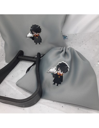 Grey Harry Potter owl stirrup bags/covers soldes