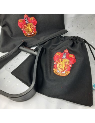 Black Gryffindor stirrup bags/covers basket pas cher