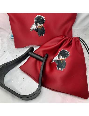 Red Harry Potter owl stirrup bags/covers les ligaments