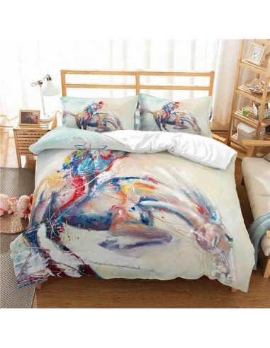 Housse de Couette Cheval Effet Peinture Voir les baskets