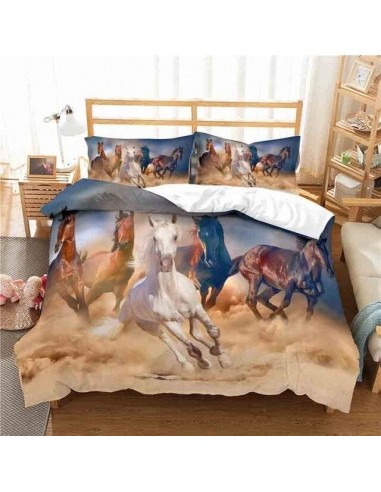 Housse de Couette Cheval Chevaux Multi-couleurs au Galop offre 