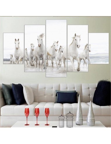 Tableau Cheval Plage & Chevaux Blanc Les êtres humains sont 