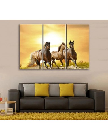 Tableau Cheval Nature Galop hantent personnes