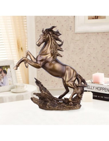 Figurine Cheval Effet Bronze 2023