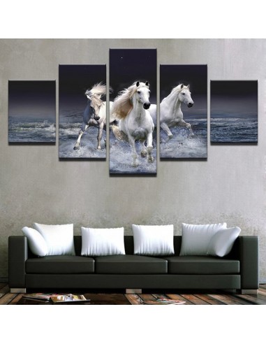 Tableau Cheval Plage Galop basket pas cher