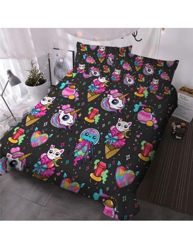 Housse de Couette Licorne Cornets Glace france