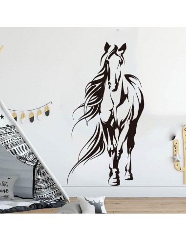 Sticker Mural Cheval Complet le des métaux précieux