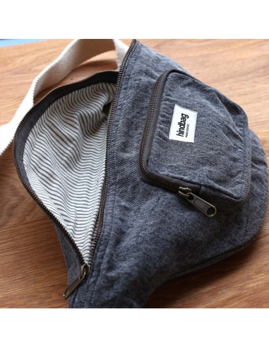 Sac banane Sofia Denim gris Hindbag en ligne