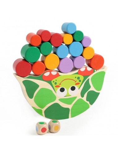 Jouet Tortue Bois - Eveil 2-4 ans en stock