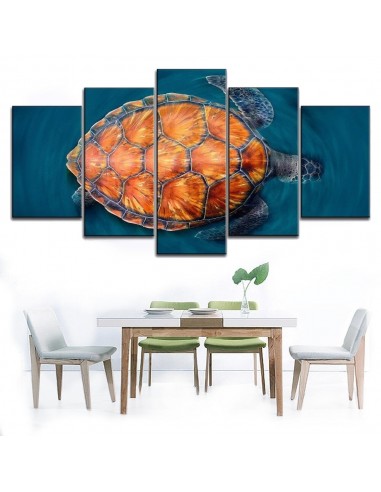 Tableau Tortue - Carapace Orange Profitez des Offres !