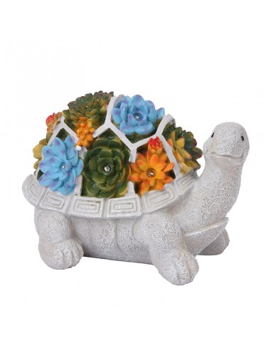 Statue Tortue Solaire - Fleurs france