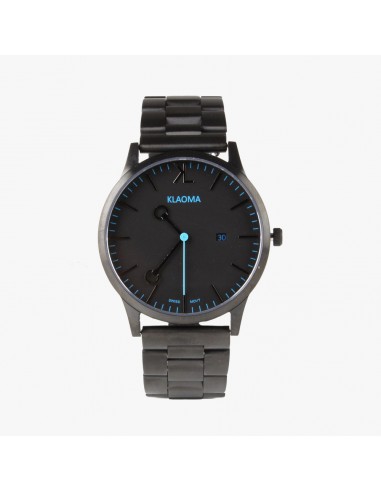 Montre Tao Bleue Acier Maille Noir de votre