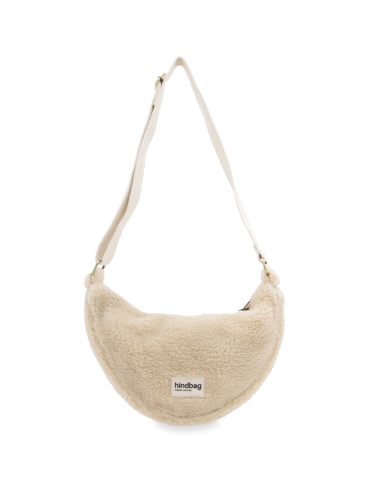 NEW Sac banane Andréa Fourrure beige Hindbag en stock